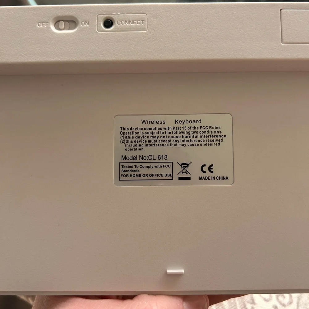 Wireless Silver Keyboard